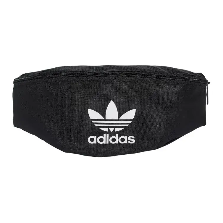 Adidas Originals Polyester One Shoulder Crossbody Fanny Pack Unisex Black