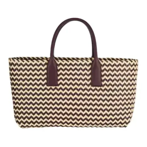 Bottega Veneta Lambskin Tote Bag, Shopping Bag, Handbag Women's Barolo & Beige