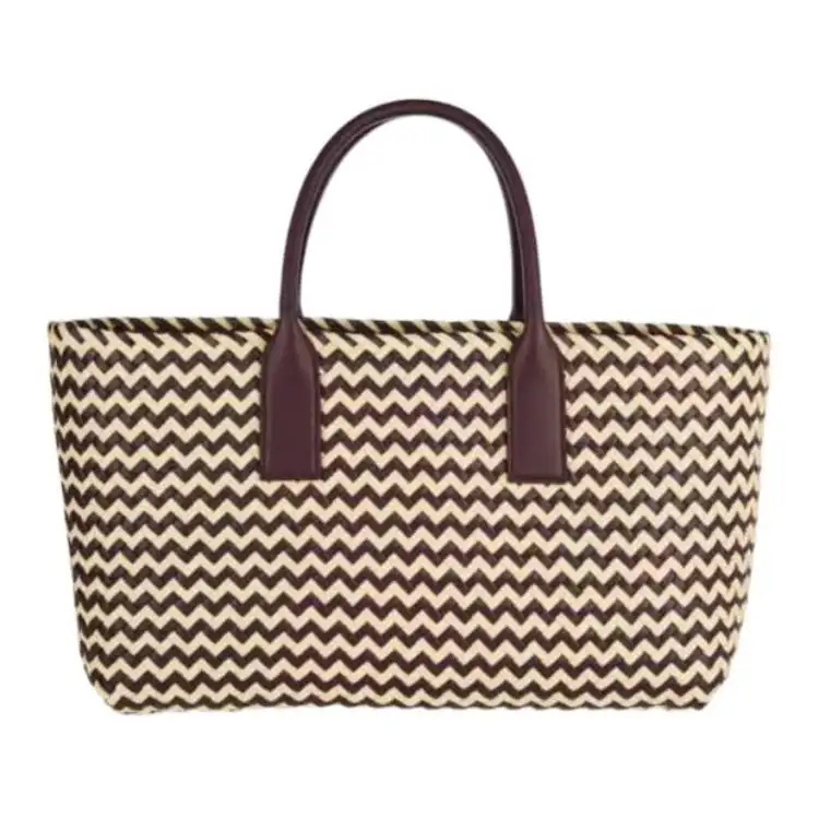 Bottega Veneta Lambskin Tote Bag, Shopping Bag, Handbag Women's Barolo & Beige