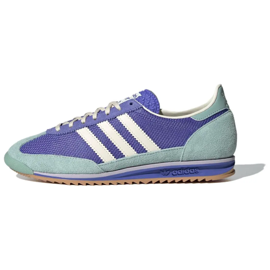 Adidas Originals SL 72 Soft And Comfortable Mesh, Textile Low top Casual Running Shoes Women's Blue White Green