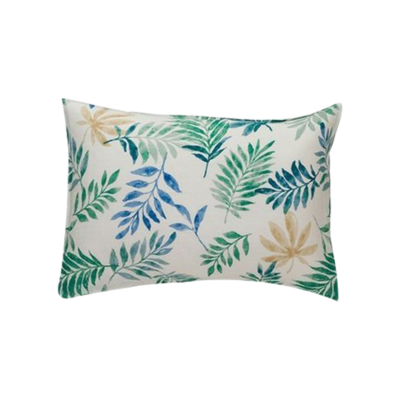 NITORI Japanese original design school season home pillowcase bedroom rental dormitory available single cotton pure cotton pillowcase coreless pillowcase leaf green Japanese modern minimalist style Muji style ins style