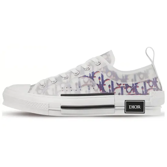DIOR B23 Low Top Red Blue Oblique