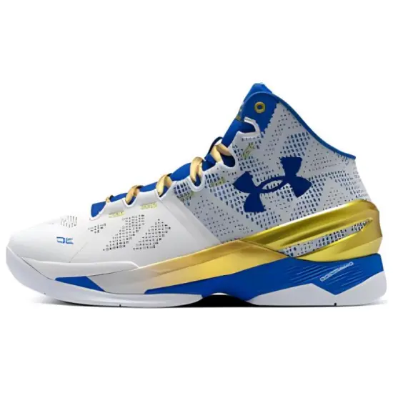 Under Armour Curry 2 Basketball Shoes Men Mid-Top White