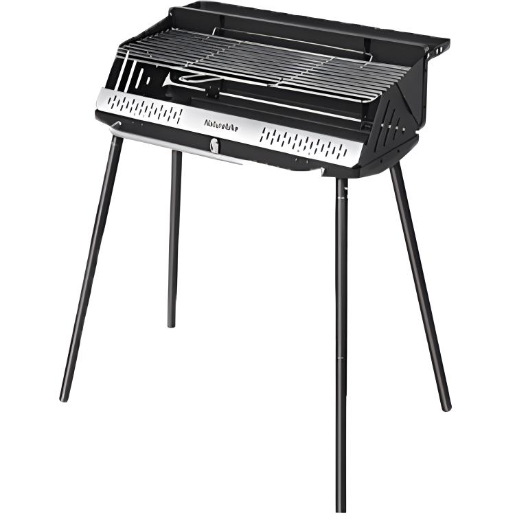 NATUREHIKE Barbecue Supplies BBQ Grill/Grill Rack Cold Rolled Sheet, Stainless Steel, Enamel 80×48×84cm