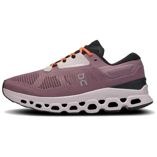 On Cloudstratus 3 Anti-Slip Wear-Resistant Low-Top Running Shoes Women's Rouge