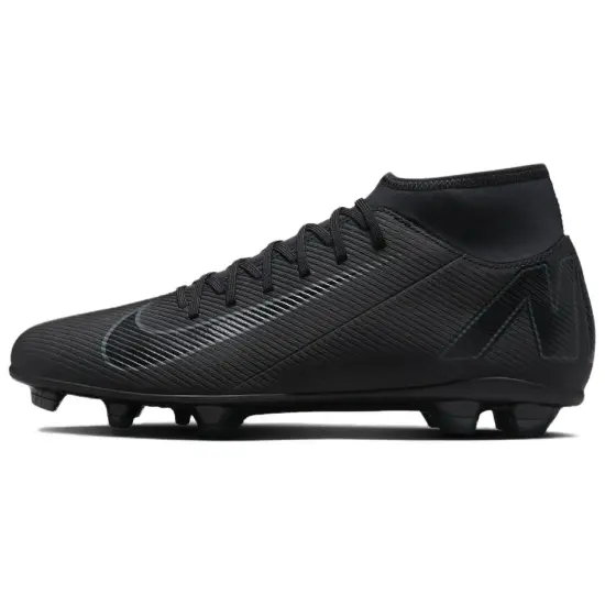 Nike Mercurial Superfly 10 MG Rubber Short Studs Anti-Slip Wear-Resistant Soccer Shoes Unisex Black