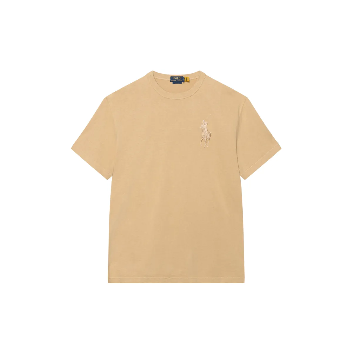 Polo Ralph Lauren Big Pony T Shirt Classic Version Men's Green Purple Beige