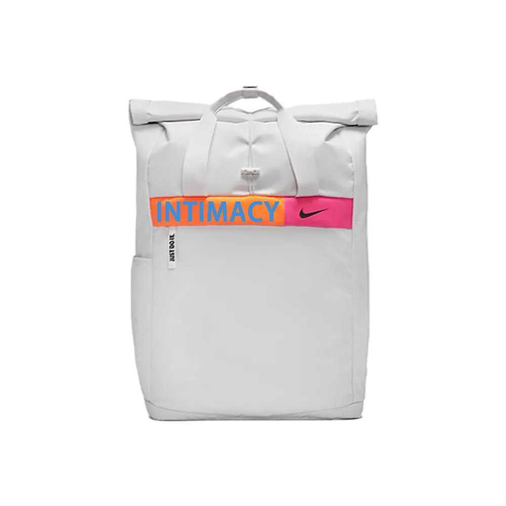 Nike Intimate, Amber Fabric Backpack Unisex Light Silver Gray