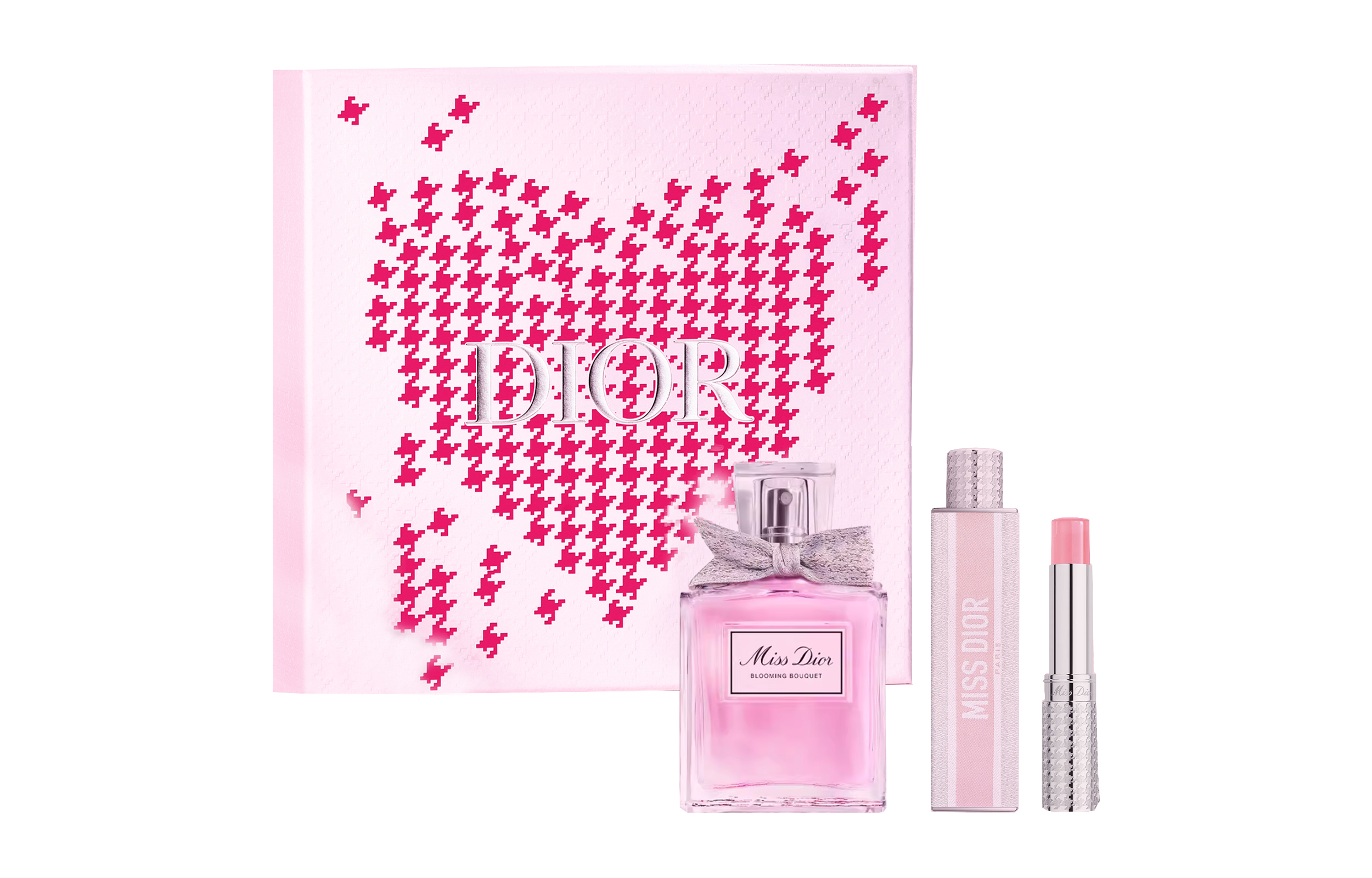 DIOR Balm, perfume, set, floral lemon gift box contains rose, white musk, 30 ml, 3.2g