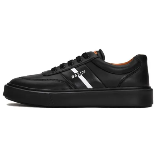 BALLY Skateboard Shoes Men Low-Top Black