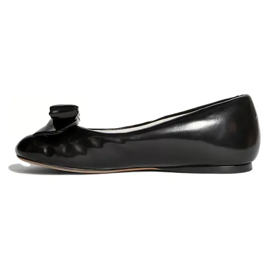 LOEWE Puffy Ballerinas Flats Black Lambskin