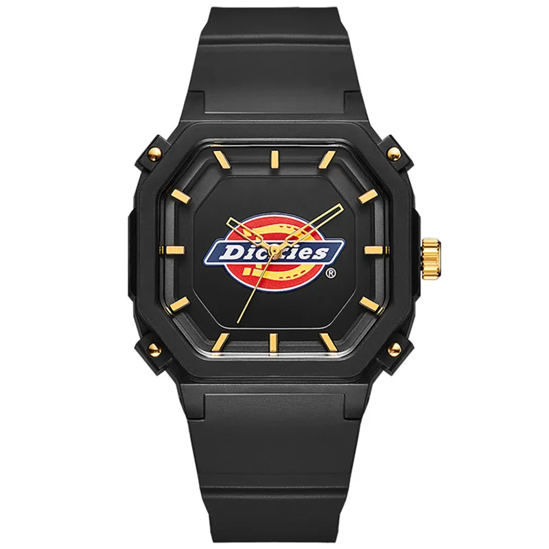Dickies Wrist Watches Quartz Movement Plastic Strap White Dial Unisex