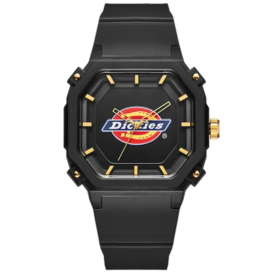 Dickies Wrist Watches Quartz Movement Plastic Strap White Dial Unisex