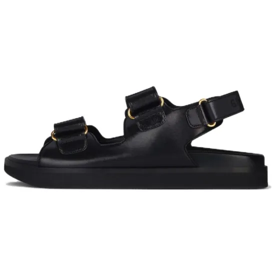 Givenchy Logo-plaque Slingback Leather Sandals