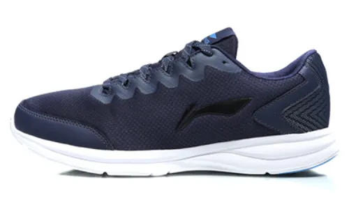 Li Ning Non slip Lightweight Low top Running Shoes Unisex Dark Blue
