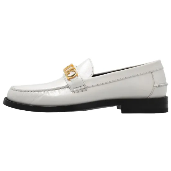 GUCCI Logo-plaque Leather Loafers