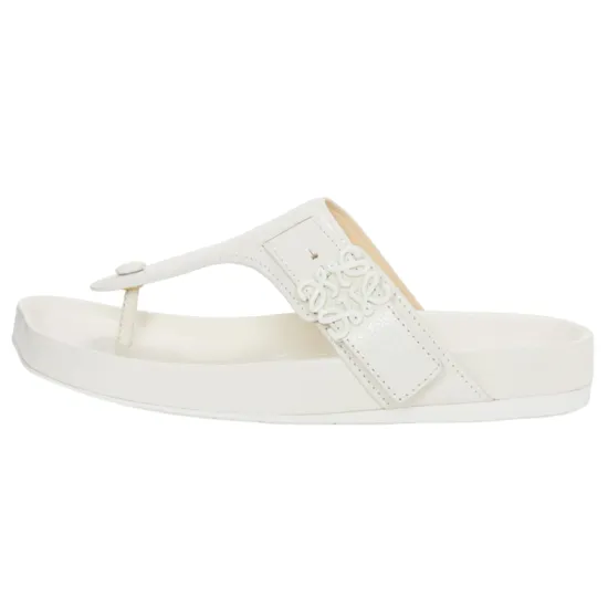 LOEWE Logo plaque Flat Leather Sandals