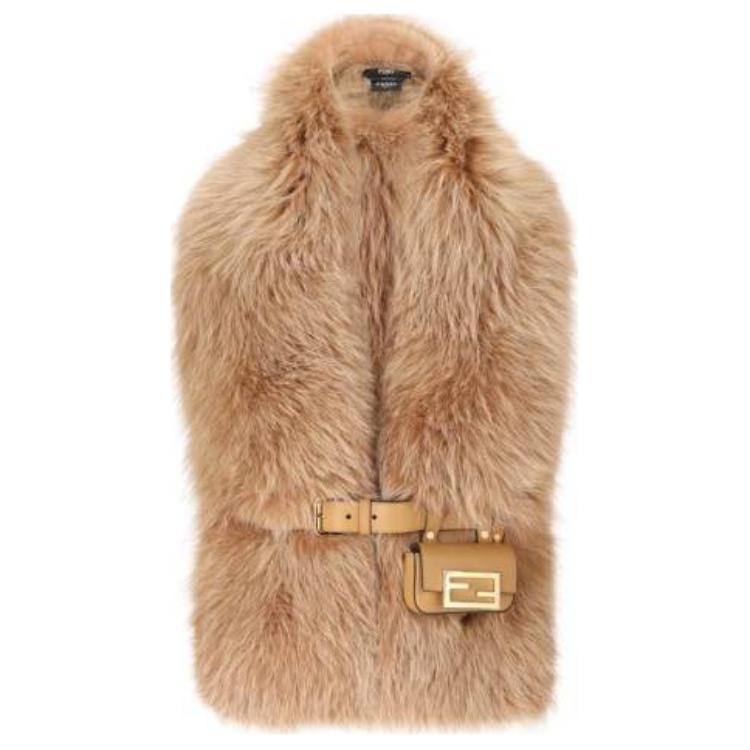 Женский шарф Fendi (коричневый)