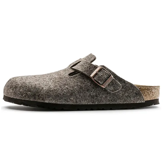 Birkenstock Boston Wool Felt Sandals 'Cacao' Women's