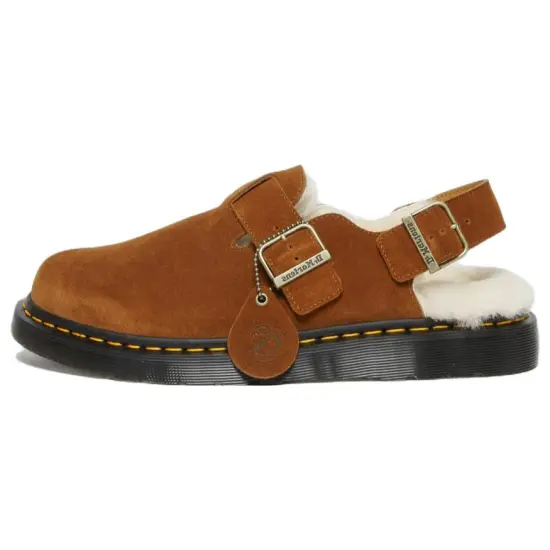 Dr.Martens Jorge Shearling Slingback Mule 'Brown'