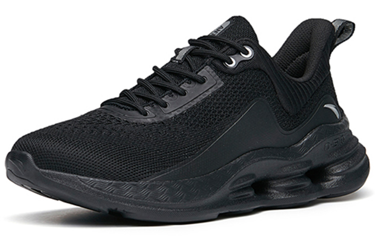 Anta Comprehensive Training Collection Cushioning Lightweight Breathable Low top Running Shoes Women’s Black Silver