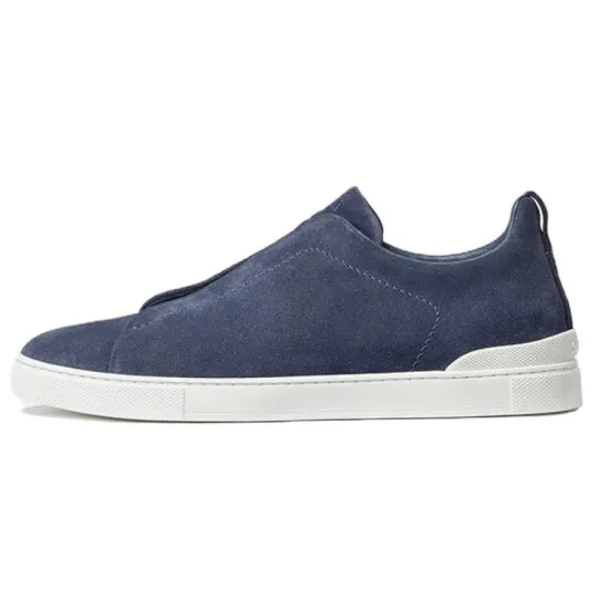 Zegna Slip on Suede Sneakers