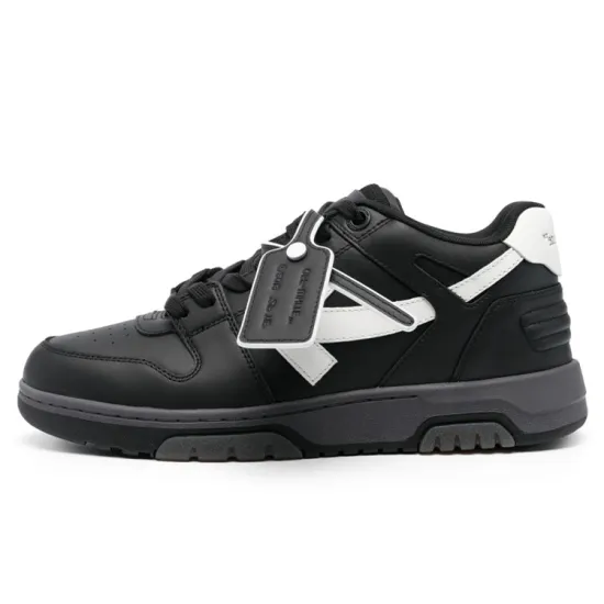 OFF-WHITE Out Of Office Ooo Low Tops Black Grey White FW23