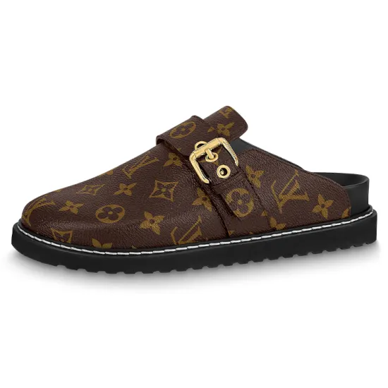 LOUIS VUITTON Cosy Closed Toe Slippers Women's