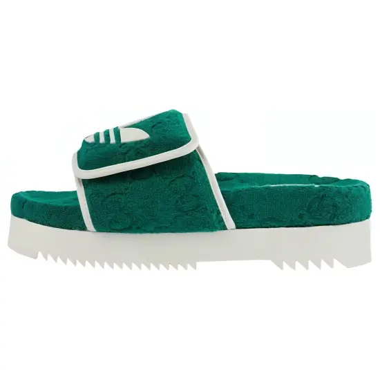 GUCCI X GUCCI Gg Platform Sandal Green Women's