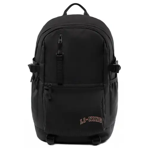 Li Ning Polyester Backpack Unisex Black