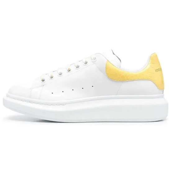 Alexander McQueen Oversized White Yellow Croc
