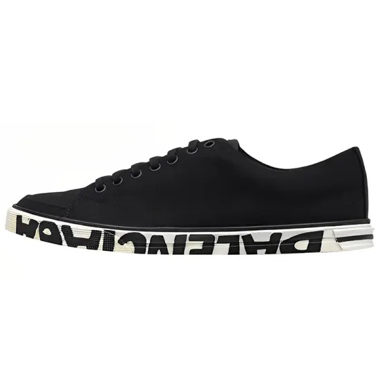 Balenciaga Logo Sole Canvas Lace Up 'Sneakers'