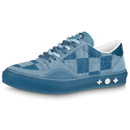 LOUIS VUITTON Ollie Sneakers 'Blue Plaid Mesh'