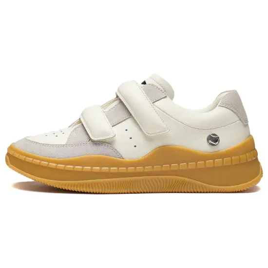 LiNing Blank Durable Breathable Low Top Sports Casual Shoes Women's White Gray