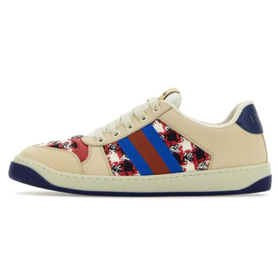 GUCCI Skateboard Shoes Women's Low-Top Beige