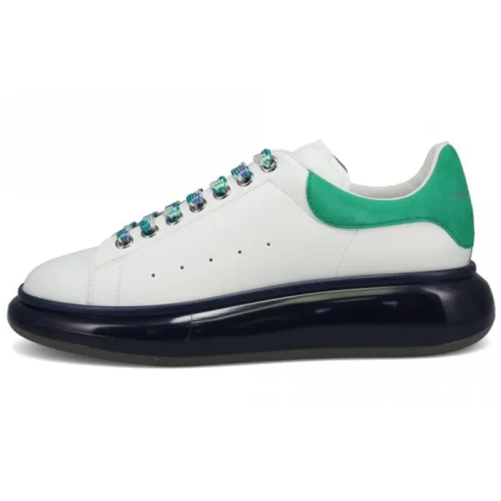 Alexander McQueen Casual Shoes Men Low-Top White Green