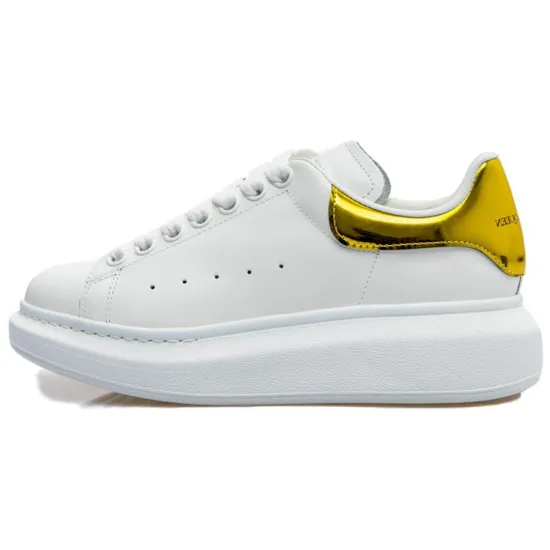 Alexander McQueen Oversized Sneaker 'White Yellow Metallic' Women's