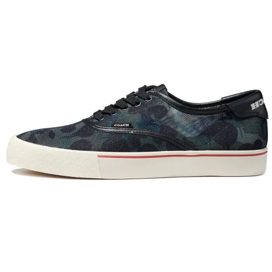 COACH Skateboard Shoes Men Low-Top Blue