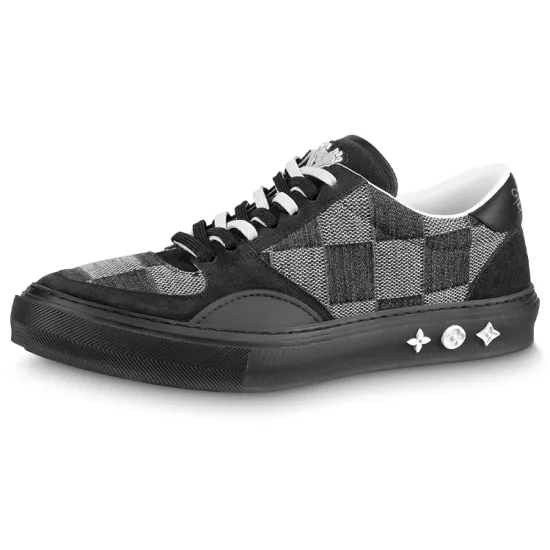 LOUIS VUITTON Ollie Sneakers 'Black Plaid Mesh'