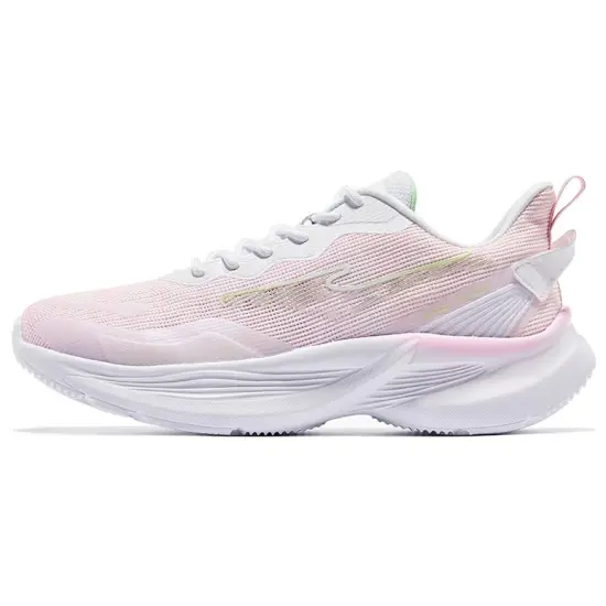 Erke Running Shoes Women's Low-Top White Pink