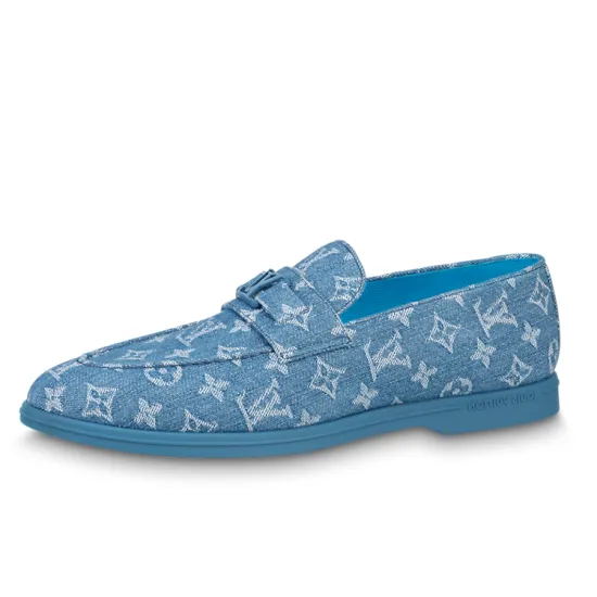 LOUIS VUITTON Loafers Men Blue