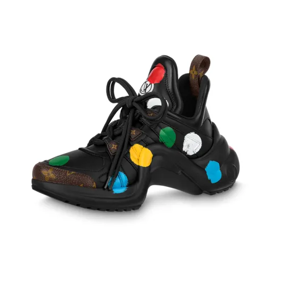 LOUIS VUITTON X Yk Academy Archlight Sneakers 'Black With Colorful Dots' Women's
