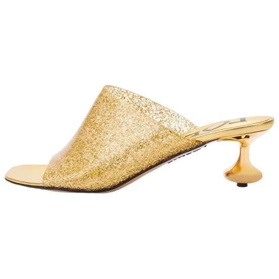 LOEWE Slide Slippers 4.5cm Women's Transparent Gold