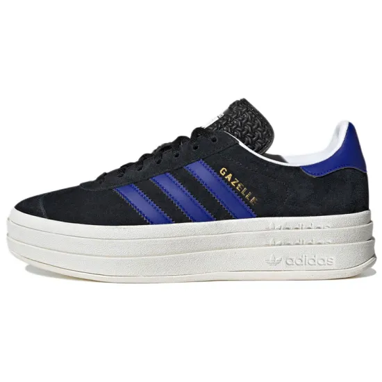 Adidas Originals Gazelle Bold Core Black Lucid Blue Women's