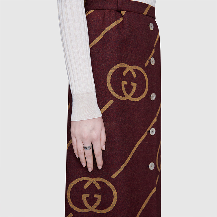 Кольцо Gucci Interlocking (серебряное) — фото 4