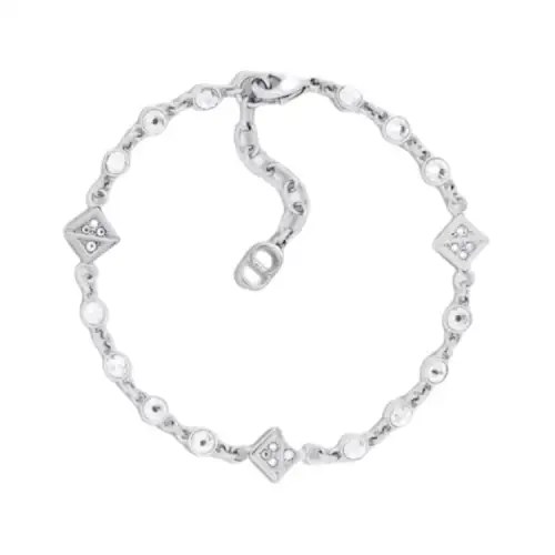DIOR Crystal Bracelets Men's Silver