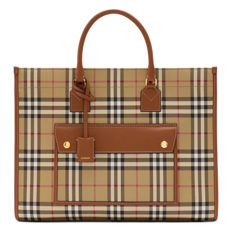 Женская сумка Burberry Freya (коричневая)