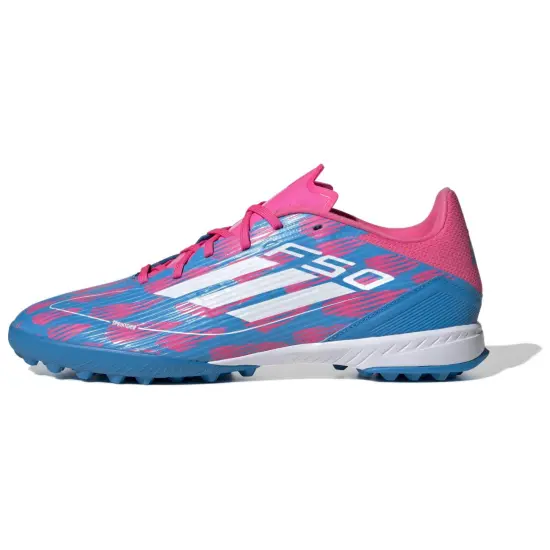 Adidas F50 Series Soccer Shoes Men Low-Top Blue/Pink/White