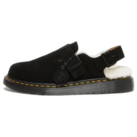 Dr.Martens Jorge Shearling Slingback Mule 'Black'
