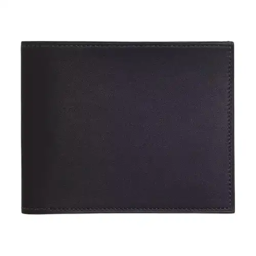 HERMES Citizen Twill Swift Calfskin Card Holder Men's Black